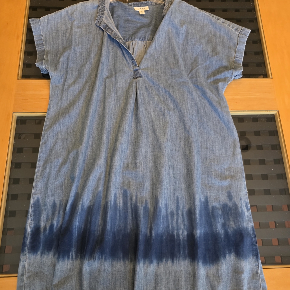 Style & Co. Blue Denim Dress - Picture 4 of 7